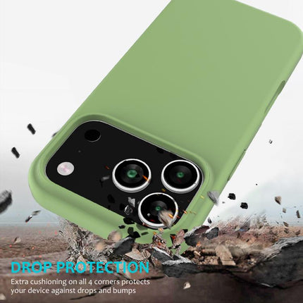 Solid Color Silicone Phone Case, For iPhone 17 Pro, For iPhone 17