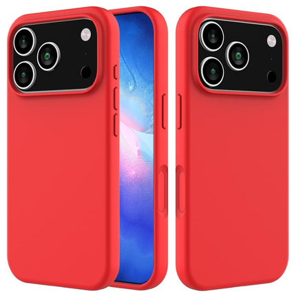 Solid Color Silicone Phone Case, For iPhone 17 Pro, For iPhone 17
