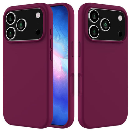 Solid Color Silicone Phone Case, For iPhone 17 Pro, For iPhone 17