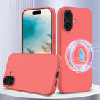 For iPhone 16 Plus / Pink Orange