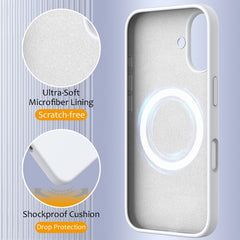 Shockproof Silicone Magsafe Phone Case, For iPhone 16, For iPhone 15 Pro Max
