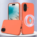 For iPhone 16 / Gold Orange