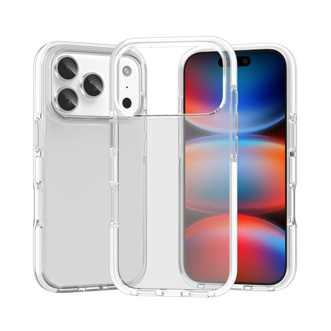 Two-color Shockproof High Transparency TPU Phone Case, For iPhone 17 Pro Max, For iPhone 17 Pro, For iPhone 17, For iPhone Air, For iPhone 16 Pro Max, For iPhone 16 Pro, For iPhone 16 Plus, For iPhone 16