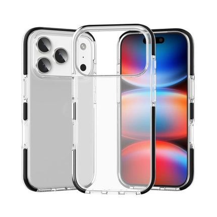 Two-color Shockproof High Transparency TPU Phone Case, For iPhone 17 Pro Max, For iPhone 17 Pro, For iPhone 17, For iPhone Air, For iPhone 16 Pro Max, For iPhone 16 Pro, For iPhone 16 Plus, For iPhone 16
