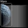 50pcs 0.26mm 9H 2.5D High Aluminum Tempered Glass Film, For iPhone 15 Plus / 15 Pro Max, For iPhone 14 Plus, For iPhone 14, For iPhone 15 / 15 Pro, For iPhone 14 Pro, For iPhone 14 Pro Max, For iPhone 13 Pro Max, For iPhone 13 / 13 Pro, For iPhone 13 mini