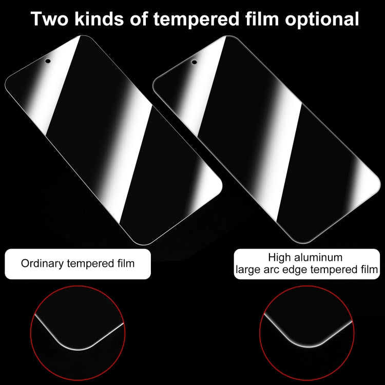 50pcs 0.26mm 9H 2.5D High Aluminum Tempered Glass Film, For iPhone 15 Plus / 15 Pro Max, For iPhone 14 Plus, For iPhone 14, For iPhone 15 / 15 Pro, For iPhone 14 Pro, For iPhone 14 Pro Max, For iPhone 13 Pro Max, For iPhone 13 / 13 Pro, For iPhone 13 mini