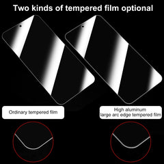 50pcs 0.26mm 9H 2.5D High Aluminum Tempered Glass Film, For iPhone 15 Plus / 15 Pro Max, For iPhone 15 / 15 Pro