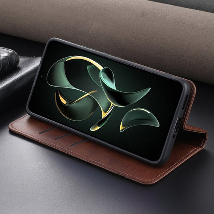 AZNS Magnetic Calf Texture Flip Leather Phone Case