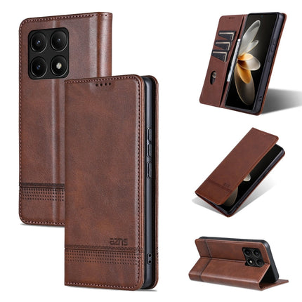 AZNS Magnetic Calf Texture Flip Leather Phone Case