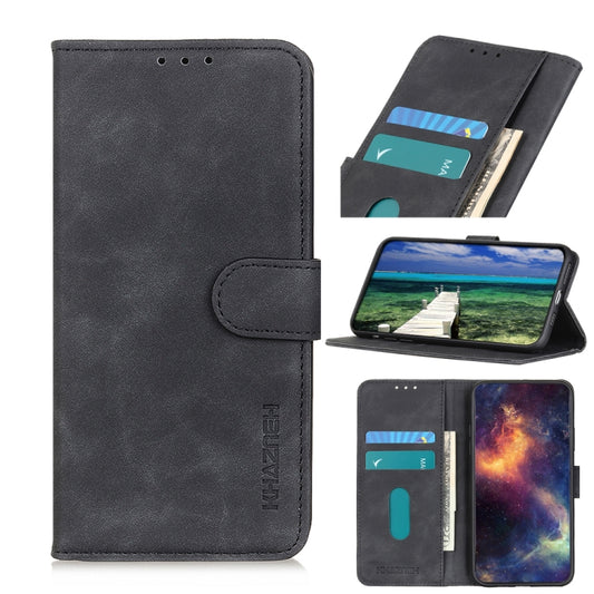 KHAZNEH Retro Texture Leather Phone Case, For iPhone 15 Pro, For iPhone 15 Plus, For iPhone 15