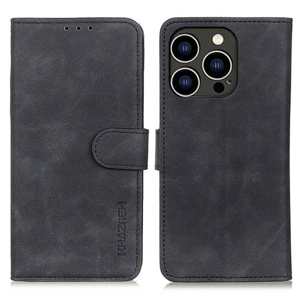 KHAZNEH Retro Texture Leather Phone Case, For iPhone 16 Pro, For iPhone 16 Plus, For iPhone 16, For iPhone 15 Pro Max, For iPhone 15 Pro, For iPhone 15 Plus