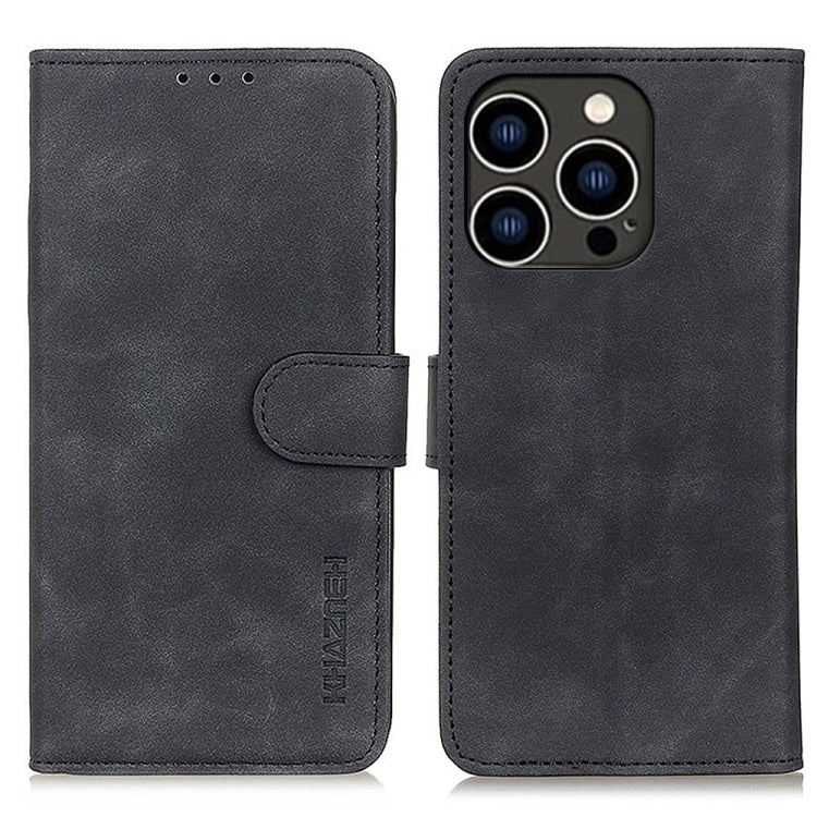 KHAZNEH Retro Texture Leather Phone Case, For iPhone 16 Pro Max, For iPhone 16 Pro, For iPhone 16 Plus, For iPhone 16, iPhone 16e, For iPhone 15 Pro Max