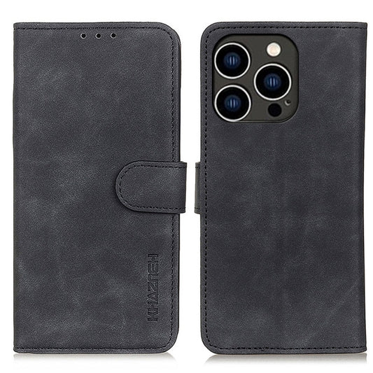 KHAZNEH Retro Texture Leather Phone Case, For iPhone 16 Pro Max, For iPhone 16 Pro, For iPhone 16 Plus, For iPhone 16, iPhone 16e, For iPhone 15 Pro Max