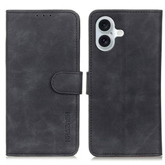 KHAZNEH Retro Texture Leather Phone Case, For iPhone 17 Pro Max, For iPhone 17 Pro, For iPhone 17, For iPhone 17 Air, iPhone 16e, For iPhone 16 Pro Max