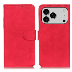 KHAZNEH Retro Texture Leather Phone Case, For iPhone 17 Pro Max, For iPhone 17 Pro, For iPhone 17, For iPhone 17 Air, iPhone 16e, For iPhone 16 Pro Max