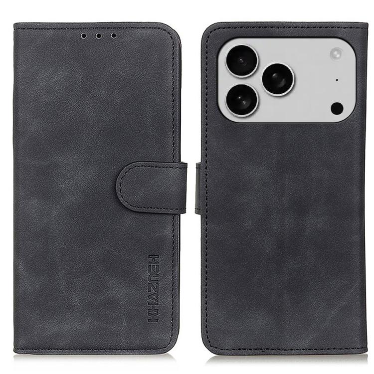 KHAZNEH Retro Texture Leather Phone Case, For iPhone 17 Pro Max, For iPhone 17 Pro, For iPhone 17, For iPhone 17 Air, iPhone 16e, For iPhone 16 Pro Max