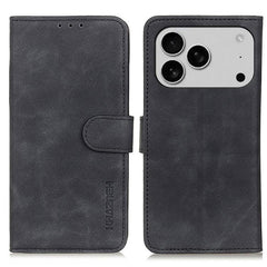KHAZNEH Retro Texture Leather Phone Case, For iPhone 17 Pro Max, For iPhone 17 Pro, For iPhone 17, For iPhone 17 Air, iPhone 16e, For iPhone 16 Pro Max
