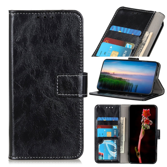 Retro Crazy Horse Texture Horizontal Flip Leather Phone Case, For iPhone 15