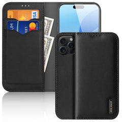 DUX DUCIS Hivo Series Cowhide + PU + TPU Flip Phone Case, For iPhone 17 Pro Max, For iPhone 17 Pro, For iPhone 17, For iPhone 17 Air, iPhone 16e, For iPhone 16 Pro Max, For iPhone 16 Pro, For iPhone 16, For iPhone 15 Pro Max, For iPhone 15 Pro���������...