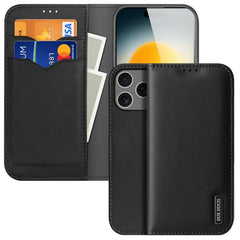 DUX DUCIS Hivo Series Cowhide + PU + TPU Flip Phone Case, For iPhone 17 Pro Max, For iPhone 17 Pro, For iPhone 17, For iPhone 17 Air, iPhone 16e, For iPhone 16 Pro Max, For iPhone 16 Pro, For iPhone 16, For iPhone 15 Pro Max, For iPhone 15 Pro���������...