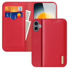 DUX DUCIS Hivo Series Cowhide + PU + TPU Flip Phone Case, For iPhone 17 Pro Max, For iPhone 17 Pro, For iPhone 17, For iPhone 17 Air, iPhone 16e, For iPhone 16 Pro Max, For iPhone 16 Pro, For iPhone 16, For iPhone 15 Pro Max, For iPhone 15 Pro���������...