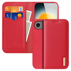 DUX DUCIS Hivo Series Cowhide + PU + TPU Flip Phone Case, For iPhone 17 Pro Max, For iPhone 17 Pro, For iPhone 17, For iPhone 17 Air, iPhone 16e, For iPhone 16 Pro Max, For iPhone 16 Pro, For iPhone 16, For iPhone 15 Pro Max, For iPhone 15 Pro���������...