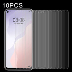 10 PCS Half-screen Transparent Tempered Glass Film