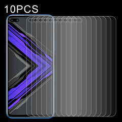10 PCS Half-screen Transparent Tempered Glass Film