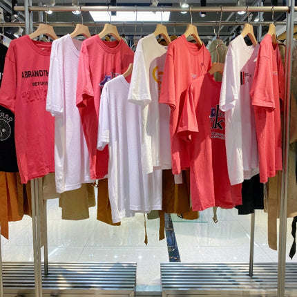 100-Pack Bulk Buy T-shirt Top Blouse, Clearance Clothes Insanely Low Prices, Style and Size & Color Match Randomly, T-shirt