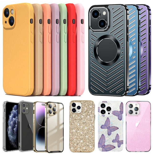 100-Pack Bulk Buy Phone Case, Clearance Cases Insanely Low Prices, Style and Color Match Randomly, For iPhone 13 Series