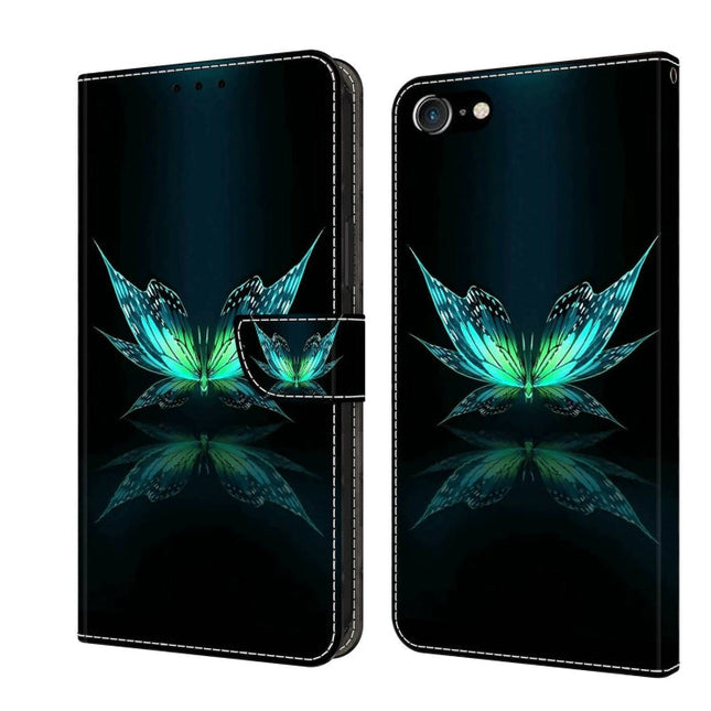 Crystal 3D Shockproof Protective Leather Phone Case, For iPhone 6 Plus / 7 Plus / 8 Plus