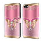 For iPhone 6 Plus / 7 Plus / 8 Plus / Pink Bottom Butterfly