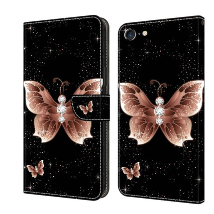 Crystal 3D Shockproof Protective Leather Phone Case, For iPhone 6 Plus / 7 Plus / 8 Plus