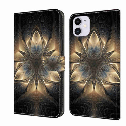 Crystal 3D Shockproof Protective Leather Phone Case, For iPhone 11