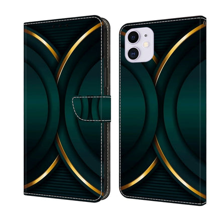 Crystal 3D Shockproof Protective Leather Phone Case, For iPhone 11