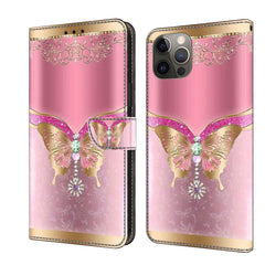 Crystal 3D Shockproof Protective Leather Phone Case