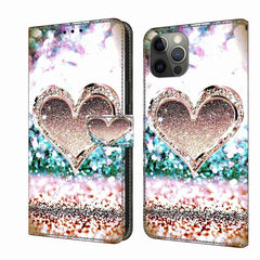 Crystal 3D Shockproof Protective Leather Phone Case