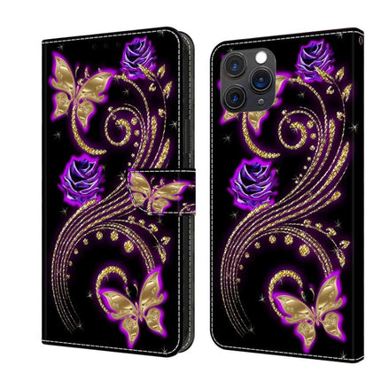 Crystal 3D Shockproof Protective Leather Phone Case, For iPhone 11 Pro Max