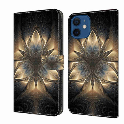 Crystal 3D Shockproof Protective Leather Phone Case, For iPhone 12 mini / 13 mini