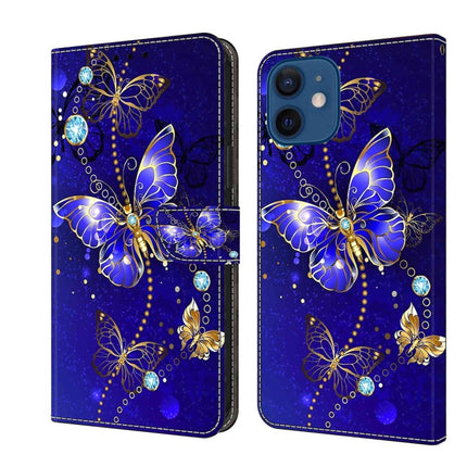 Crystal 3D Shockproof Protective Leather Phone Case, For iPhone 12 mini / 13 mini