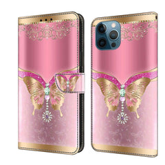 Crystal 3D Shockproof Protective Leather Phone Case
