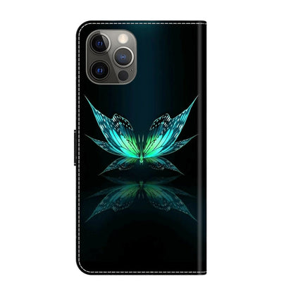 Crystal 3D Shockproof Protective Leather Phone Case, For iPhone 12 / 12 Pro