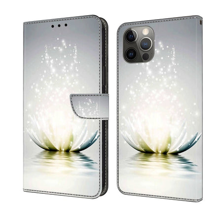 Crystal 3D Shockproof Protective Leather Phone Case, For iPhone 12 / 12 Pro