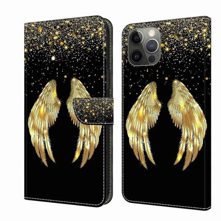 Crystal 3D Shockproof Protective Leather Phone Case, For iPhone 12 / 12 Pro