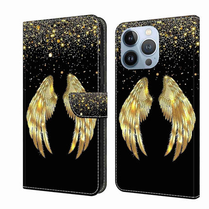 Crystal 3D Shockproof Protective Leather Phone Case, For iPhone 13 Pro