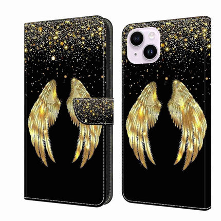 Crystal 3D Shockproof Protective Leather Phone Case, For iPhone 14 Plus