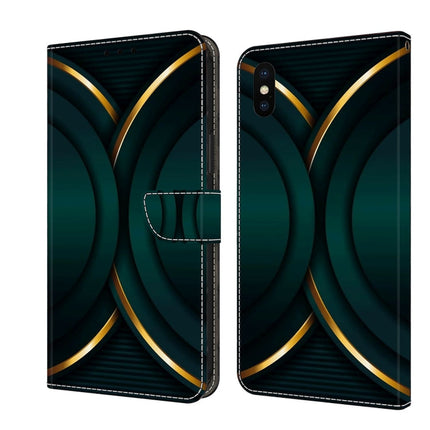 Crystal 3D Shockproof Protective Leather Phone Case, For iPhone X / XS