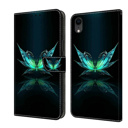 Crystal 3D Shockproof Protective Leather Phone Case, For iPhone XR