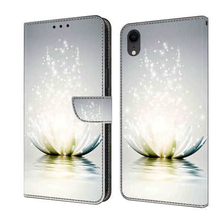 Crystal 3D Shockproof Protective Leather Phone Case, For iPhone XR