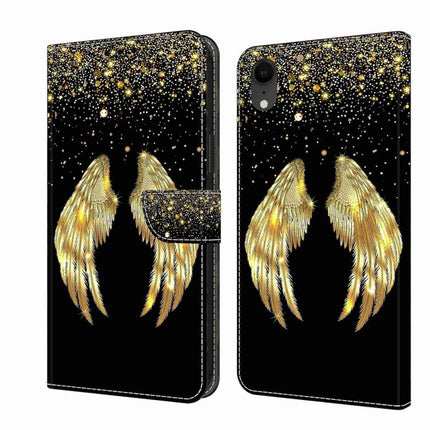 Crystal 3D Shockproof Protective Leather Phone Case, For iPhone XR